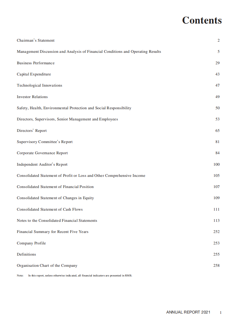 中国中煤能源集团有限公司（CHINA NATIONAL COAL GROUP）2021年年度报告（英文版）.pdf 第2页