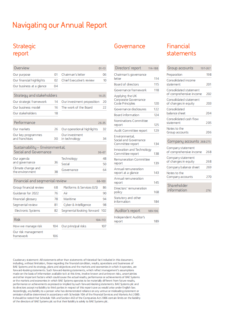 BAE系统公司（BAE SYSTEMS）2021年年度报告（英文版）.pdf 第2页
