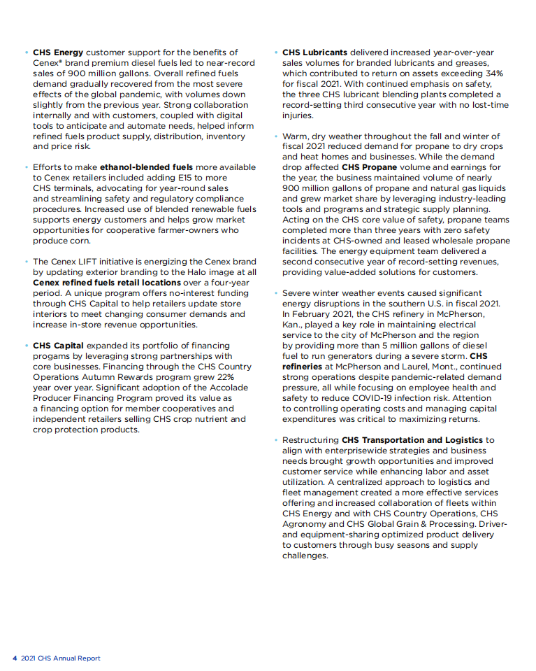 CHS公司（CHS）2021年年度报告（英文版）.pdf 第6页