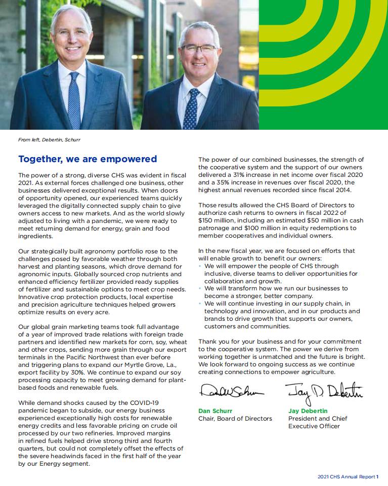 CHS公司（CHS）2021年年度报告（英文版）.pdf 第3页
