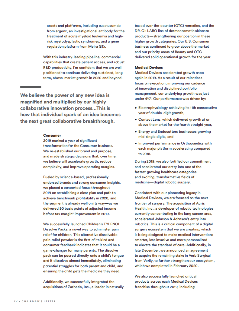 强生（JOHNSON & JOHNSON）2019年年度报告（英文版）.pdf 第6页