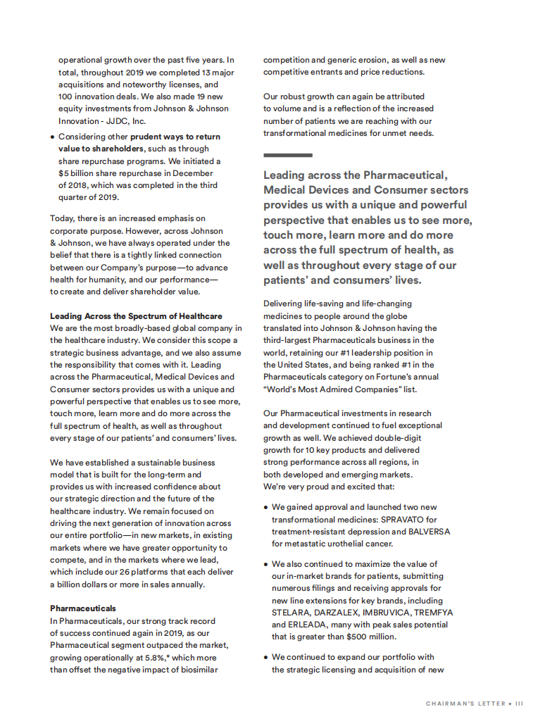 强生（JOHNSON & JOHNSON）2019年年度报告（英文版）.pdf 第5页