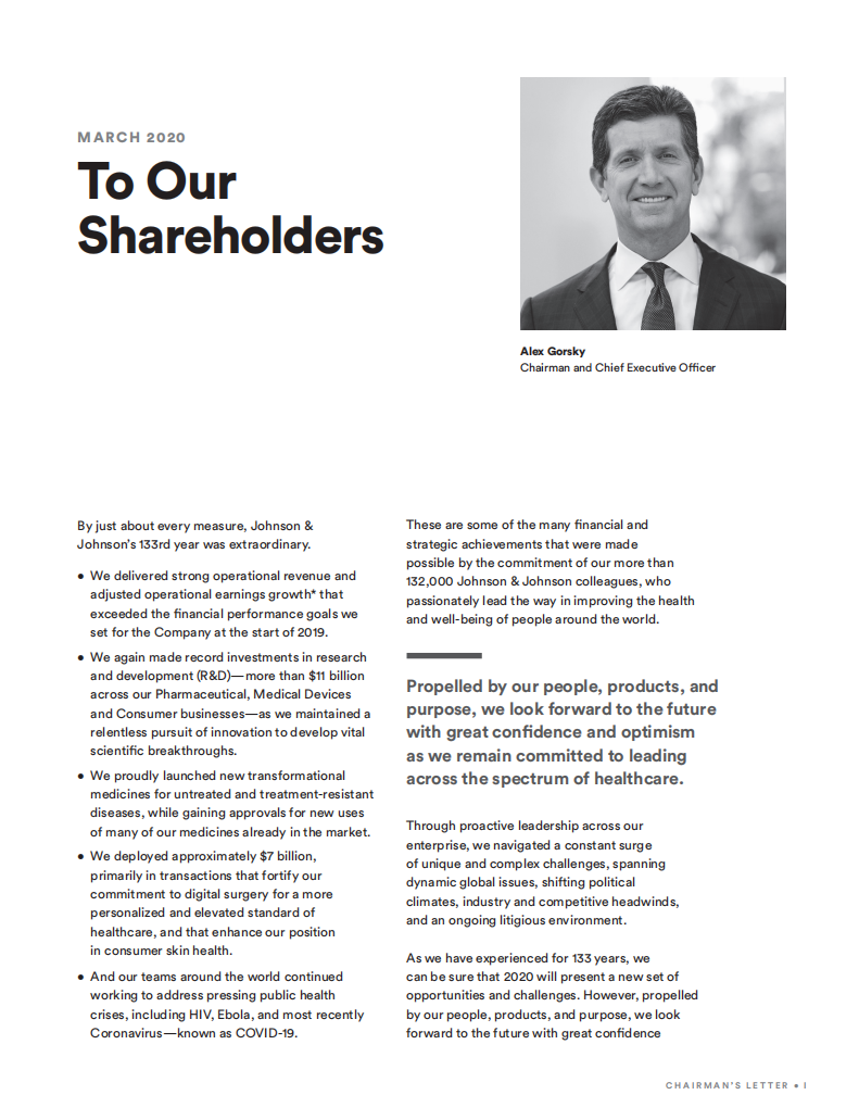 强生（JOHNSON & JOHNSON）2019年年度报告（英文版）.pdf 第3页