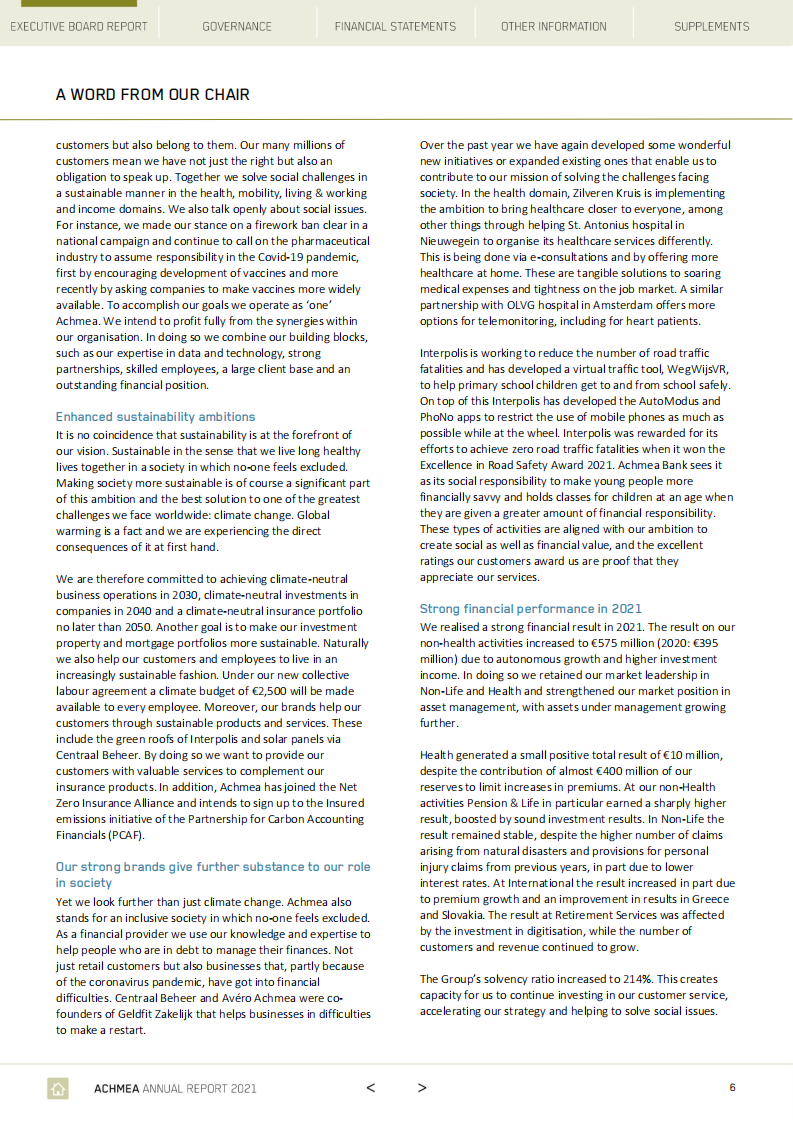 Achmea公司（ACHMEA）2021年年度报告（英文版）.pdf 第6页