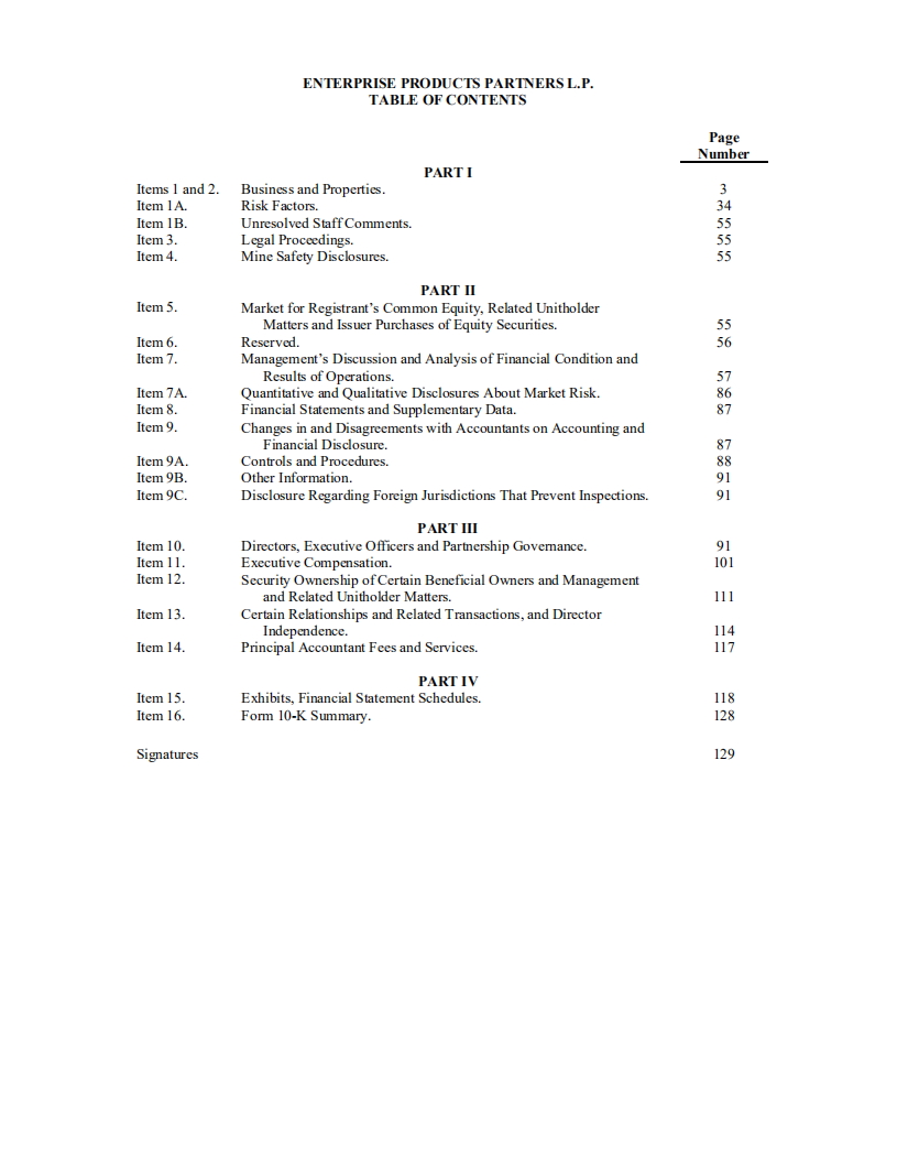 Enterprise Products Partners公司2021年年度报告（英文版）.pdf 第2页