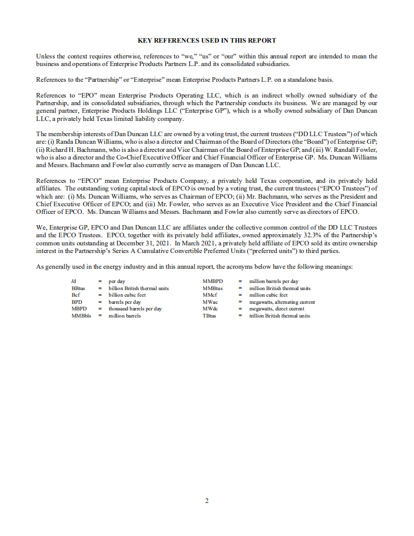 Enterprise Products Partners公司2021年年度报告（英文版）.pdf 第4页