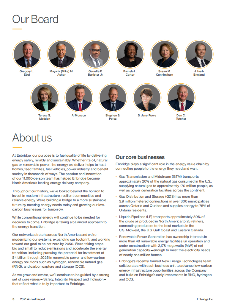 Enbridge公司（ENBRIDGE）2021年年度报告（英文版）.pdf 第6页
