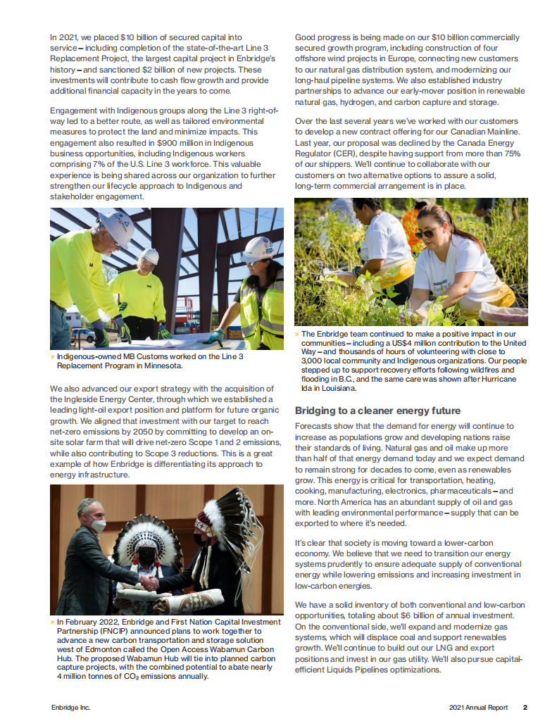 Enbridge公司（ENBRIDGE）2021年年度报告（英文版）.pdf 第3页