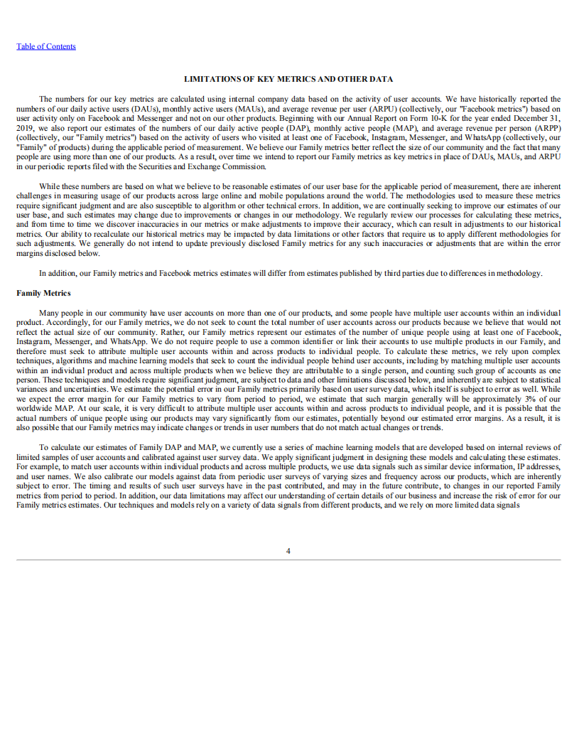 Facebook公司（FACEBOOK）2021年年度报告（英文版）.pdf 第4页