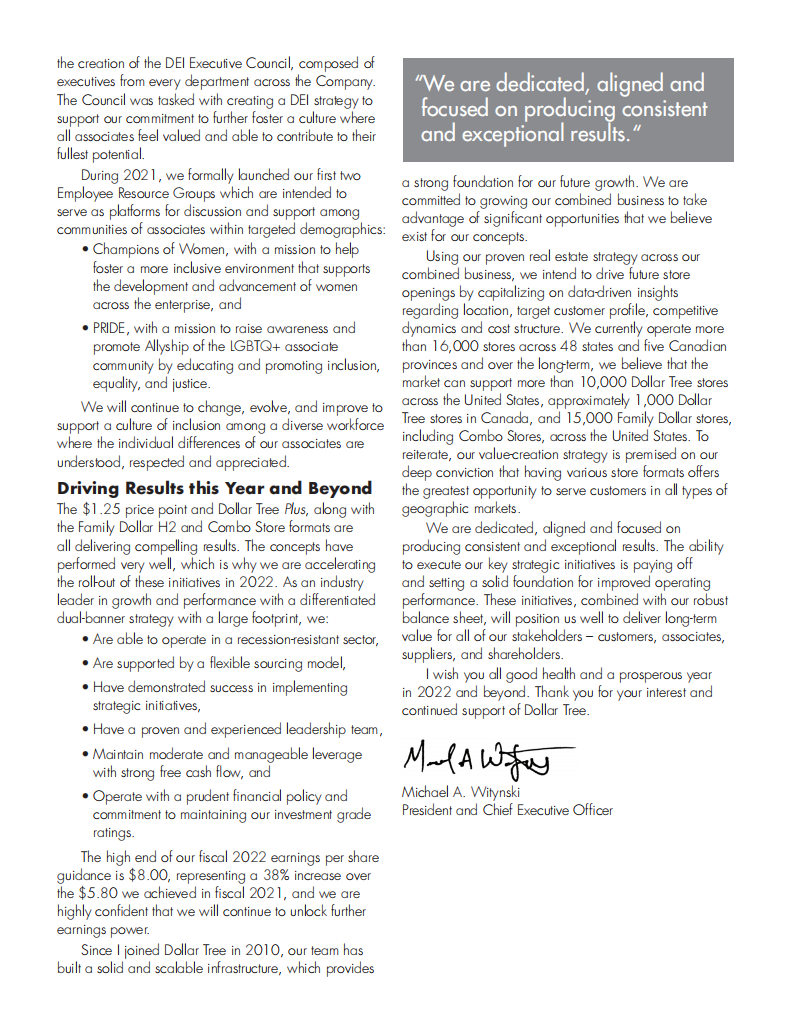 DollarTree公司（DOLLAR TREE）2021年年度报告（英文版）.pdf 第5页