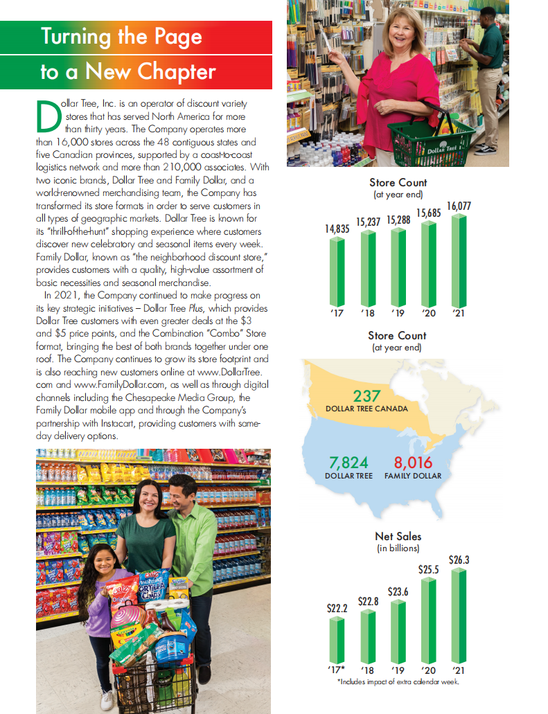 DollarTree公司（DOLLAR TREE）2021年年度报告（英文版）.pdf 第2页
