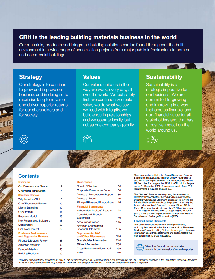 CRH公司（CRH）2021年年度报告（英文版）.pdf 第2页