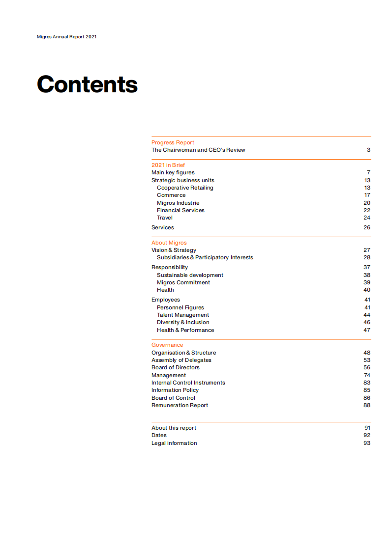Migros集团（MIGROS GROUP）2021年年度报告（英文版）.pdf 第2页
