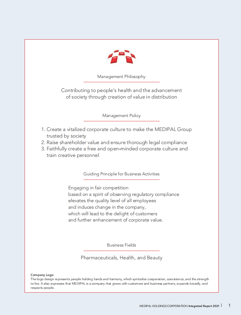 Medipal控股公司（MEDIPAL HOLDINGS）2021年年度报告（英文版）.pdf 第3页