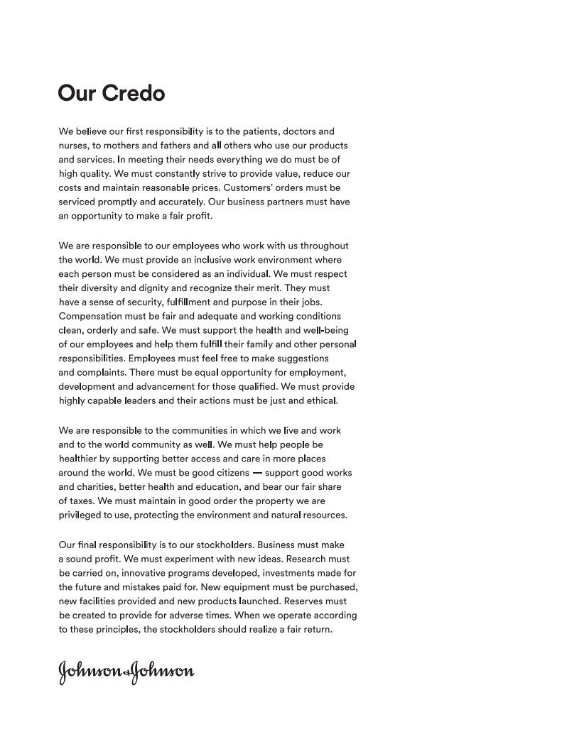 强生（JOHNSON & JOHNSON）2020年年度报告（英文版）.pdf 第2页
