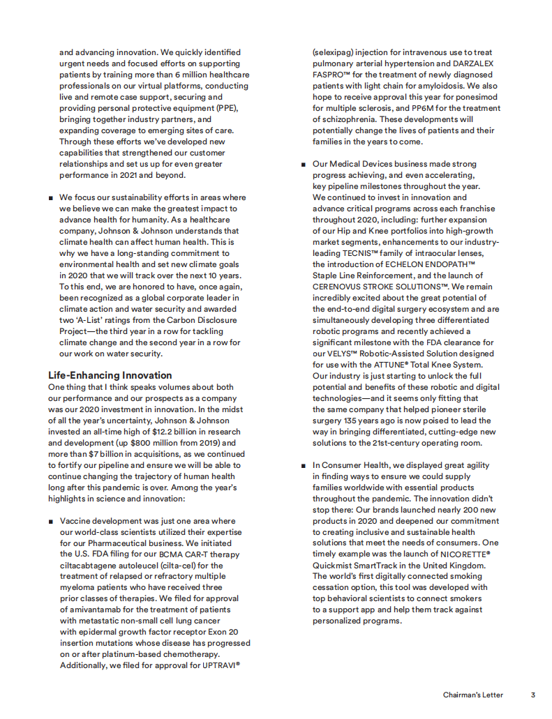 强生（JOHNSON & JOHNSON）2020年年度报告（英文版）.pdf 第5页