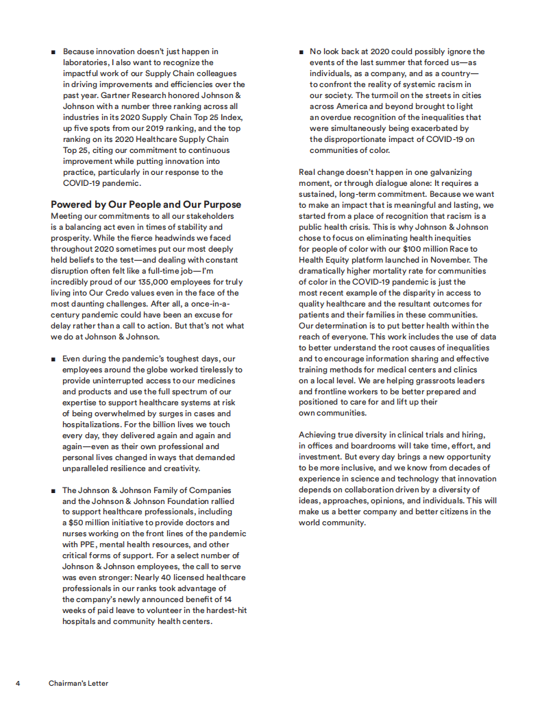 强生（JOHNSON & JOHNSON）2020年年度报告（英文版）.pdf 第6页