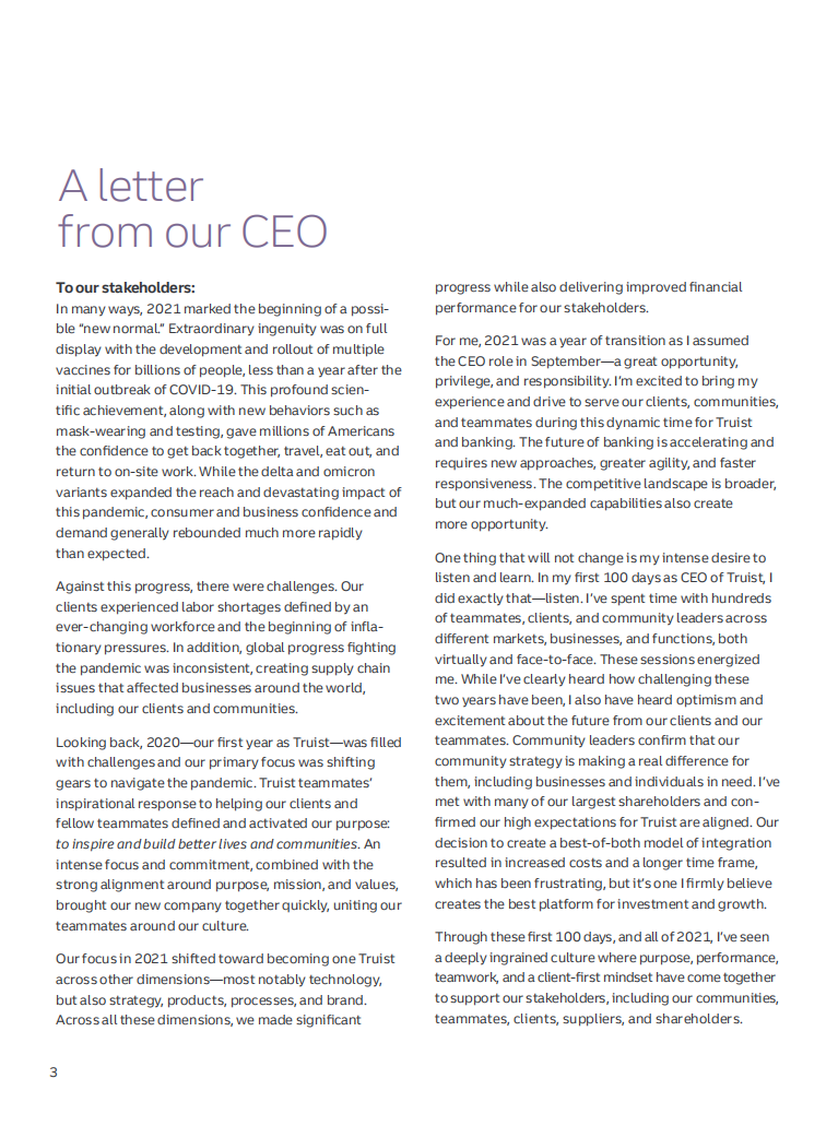 Truist Financial公司（TRUIST FINANCIAL）2021年年度报告（英文版）.pdf 第4页