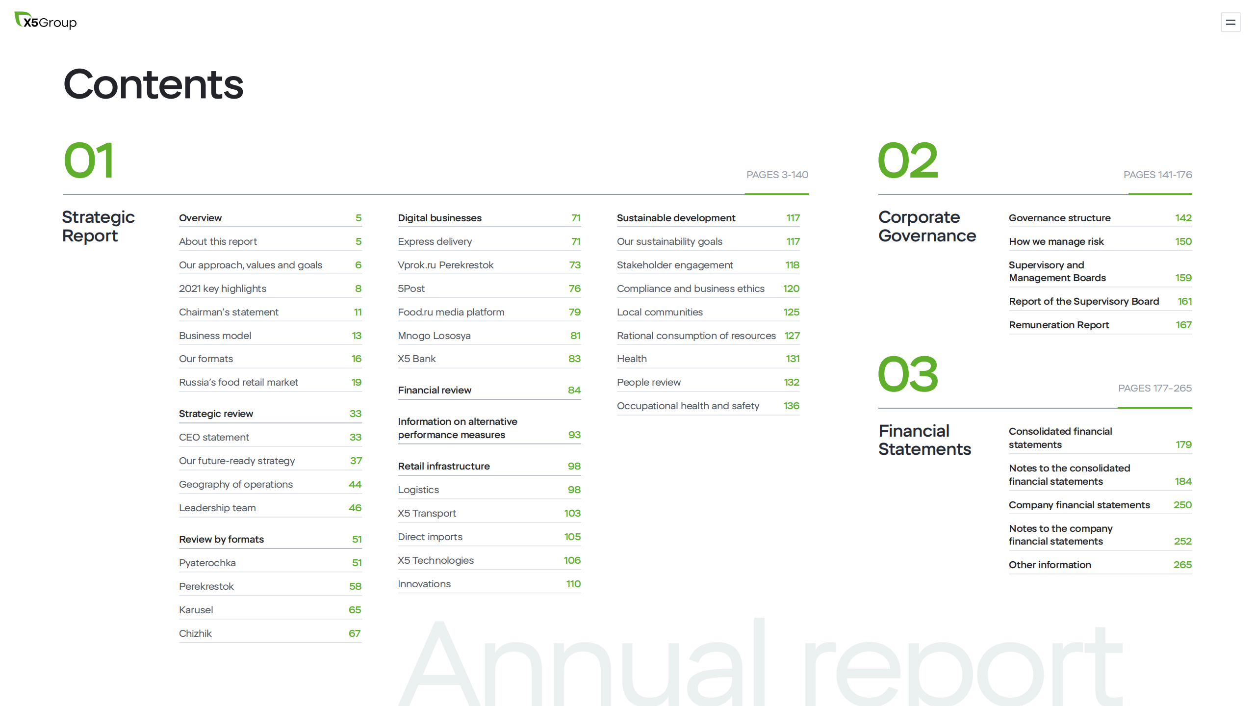 X5零售集团（X5 RETAIL GROUP）2021年年度报告（英文版）.pdf 第2页