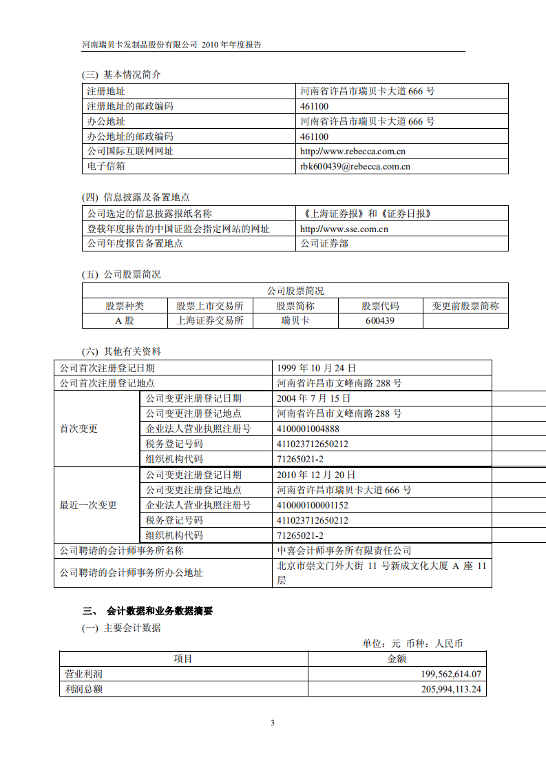 河南瑞贝卡发制品股份有限公司2010年年度报告.PDF 第4页