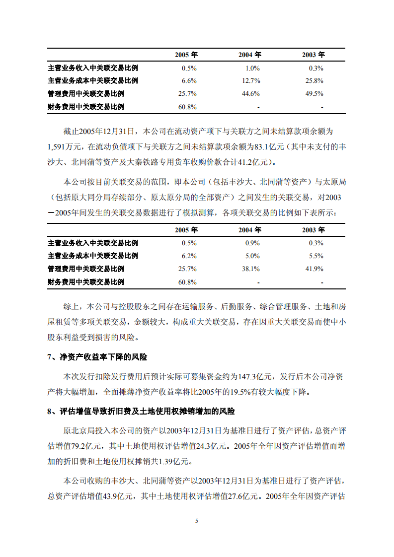 大秦铁路股份有限公司招股说明书.PDF 第5页