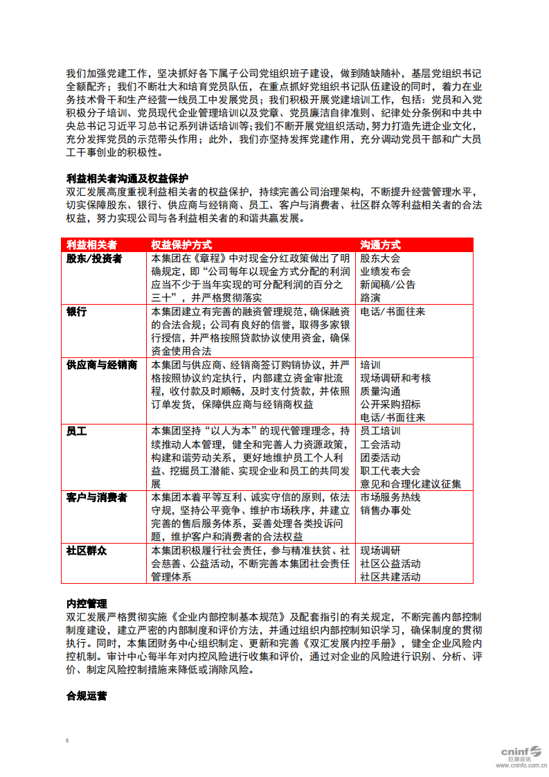 河南双汇投资发展股份有限公司2018年度环境、社会责任及公司治理报告.PDF 第6页