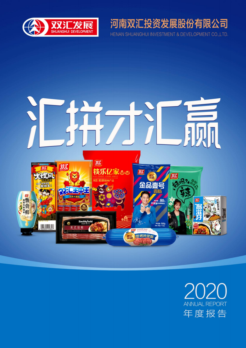 河南双汇投资发展股份有限公司2020年年度报告.PDF 第1页