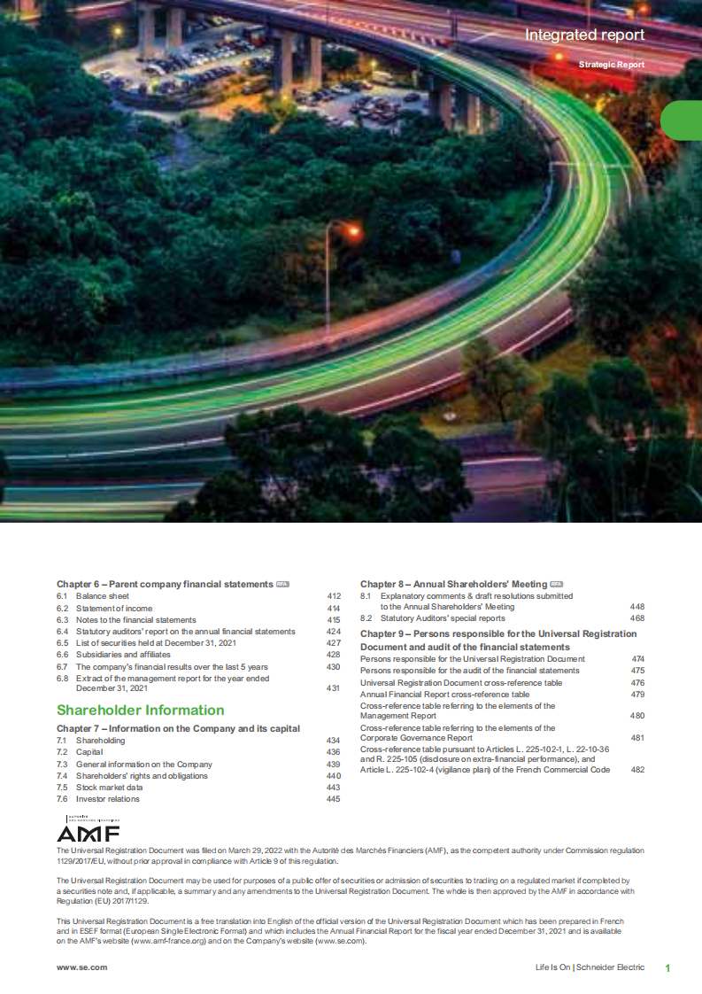 施耐德电气（SCHNEIDER ELECTRIC）2021年年度报告（英文版）.pdf 第3页