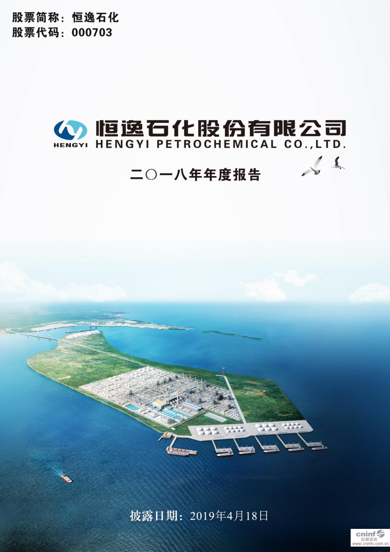 恒逸石化股份有限公司2018年年度报告.PDF 第1页