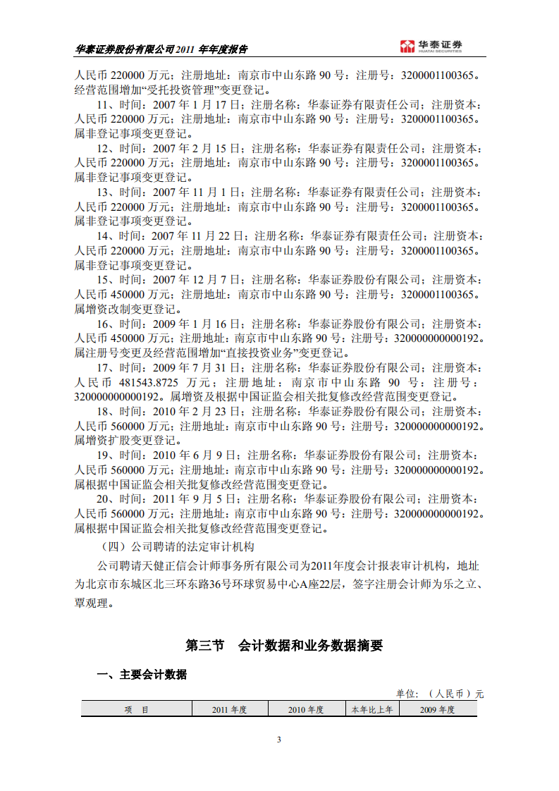 华泰证券股份有限公司2011年年度报告.PDF 第5页