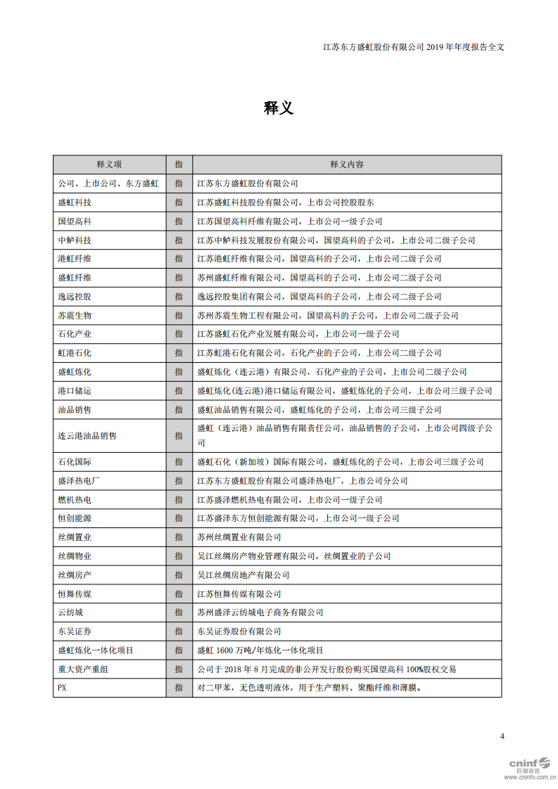 江苏东方盛虹股份有限公司2019年年度报告.PDF 第4页