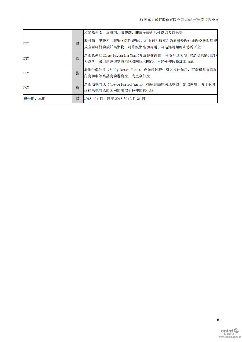 江苏东方盛虹股份有限公司2018年年度报告.PDF 第6页