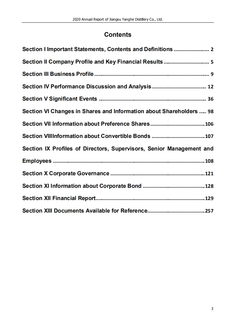 江苏洋河酒厂股份有限公司2020年年度报告（英文版）.PDF 第3页
