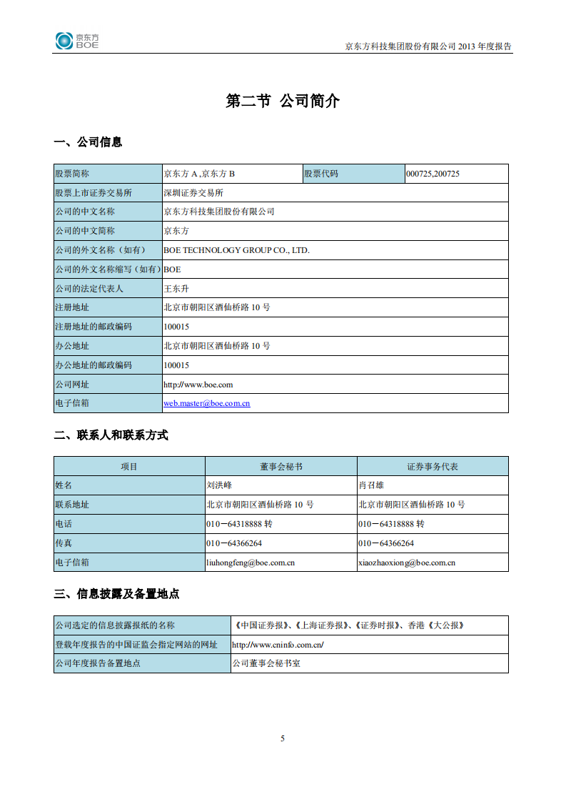 京东方科技集团股份有限公司2013年年度报告.PDF 第6页
