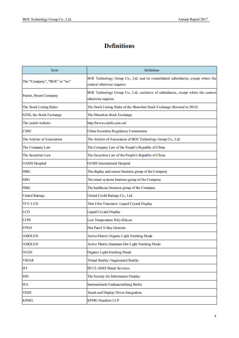 京东方科技集团股份有限公司2017年年度报告（英文版）.PDF 第4页