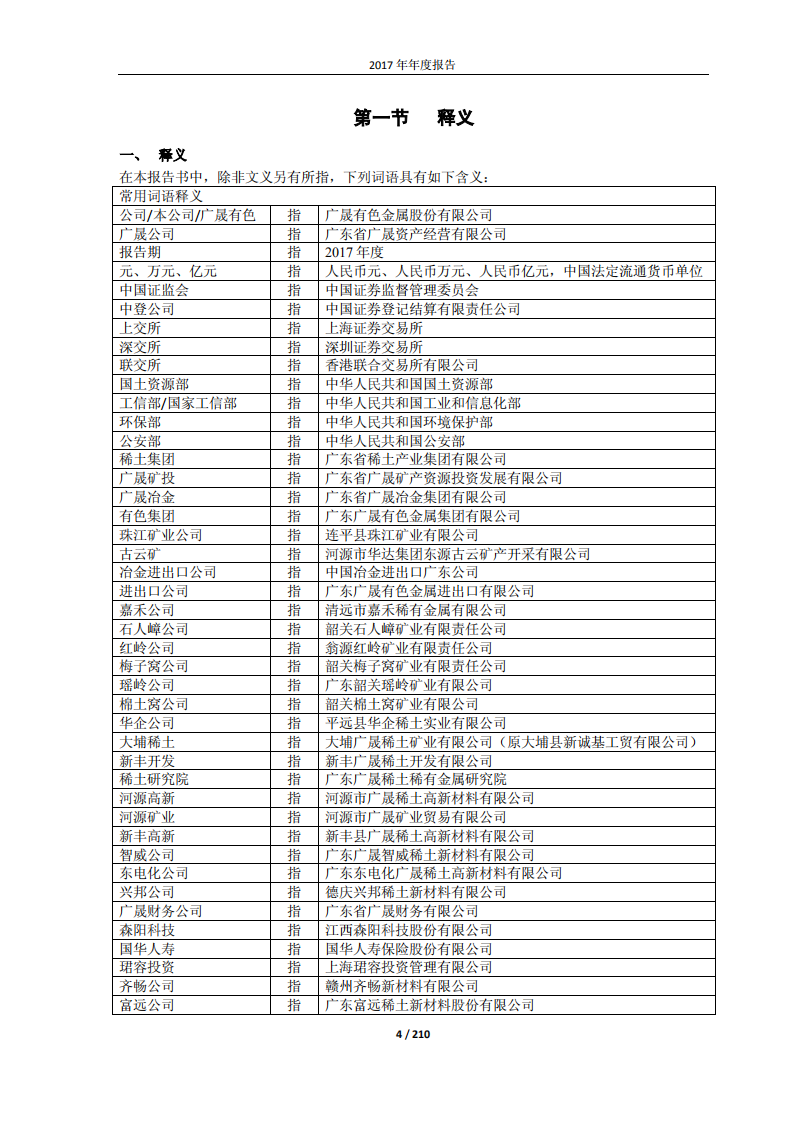 广晟有色金属股份有限公司2017年年度报告.PDF 第4页