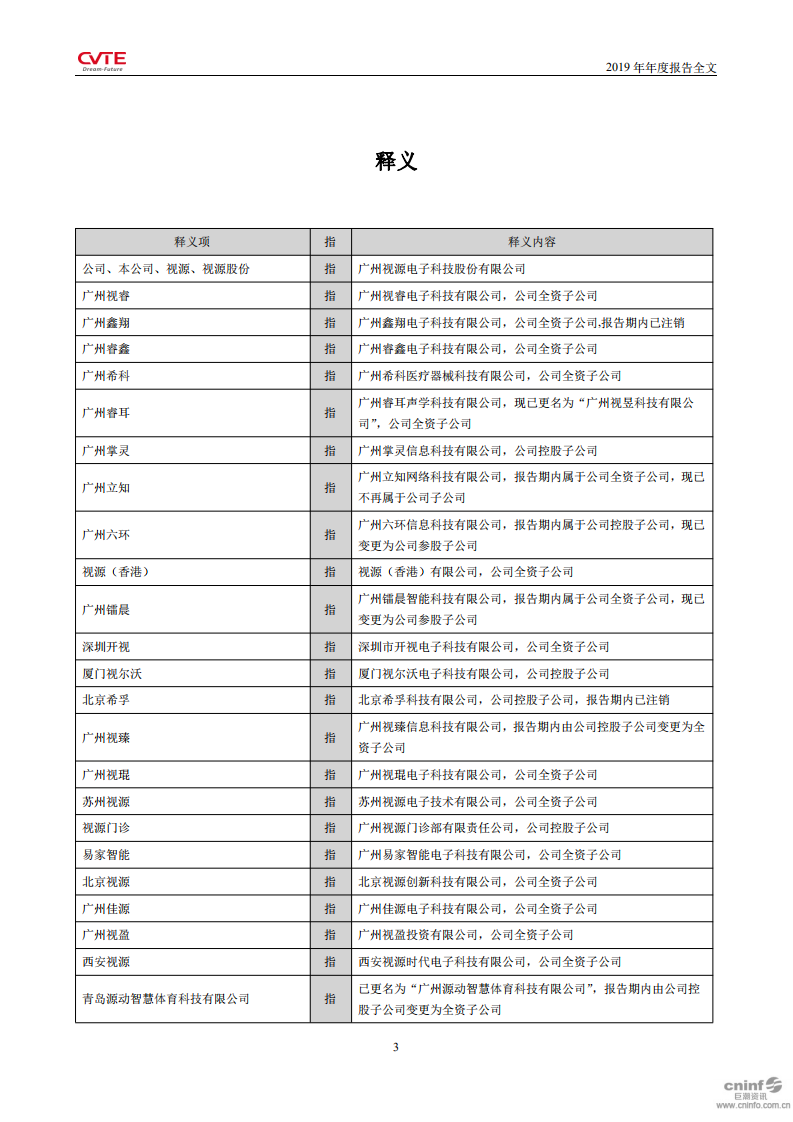 广州视源电子科技股份有限公司2019年年度报告.PDF 第4页