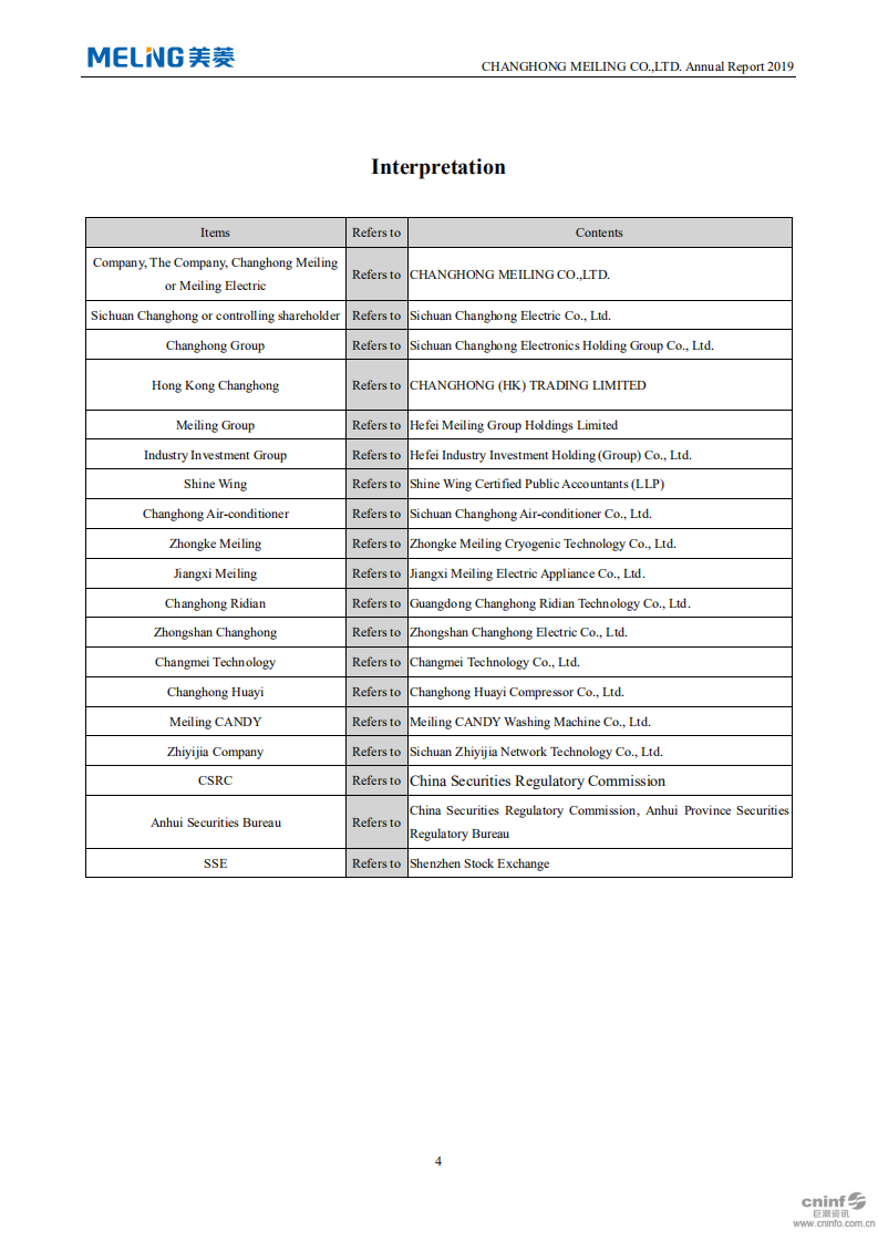 长虹美菱股份有限公司2019年年度报告（英文版）.pdf 第5页