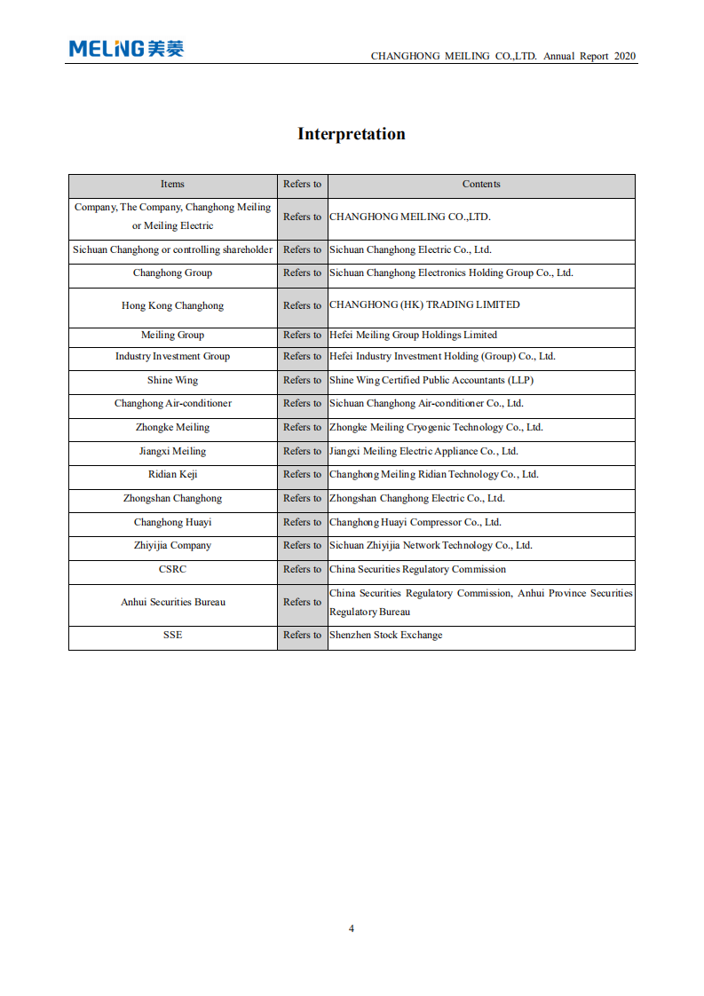 长虹美菱股份有限公司2020年年度报告（英文版）.pdf 第5页