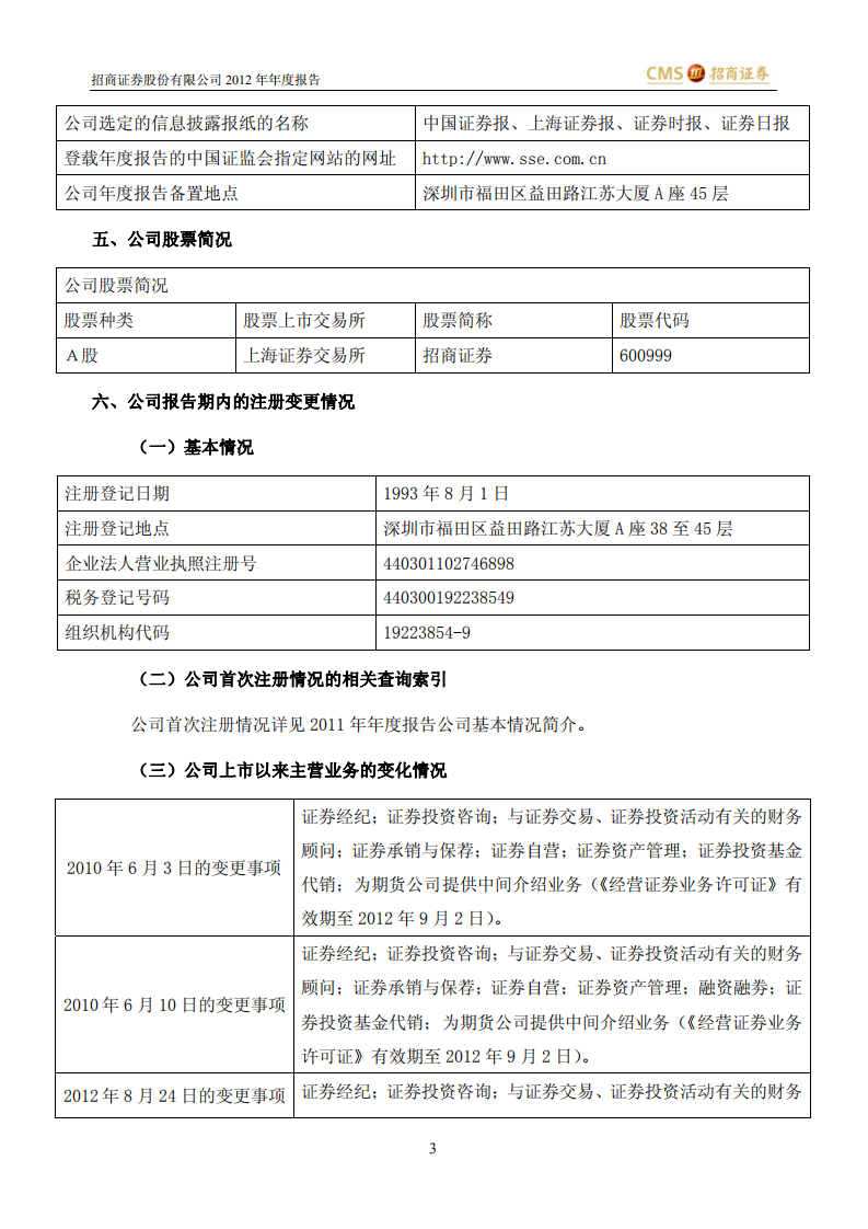 招商证券股份有限公司2012年年度报告.PDF 第6页