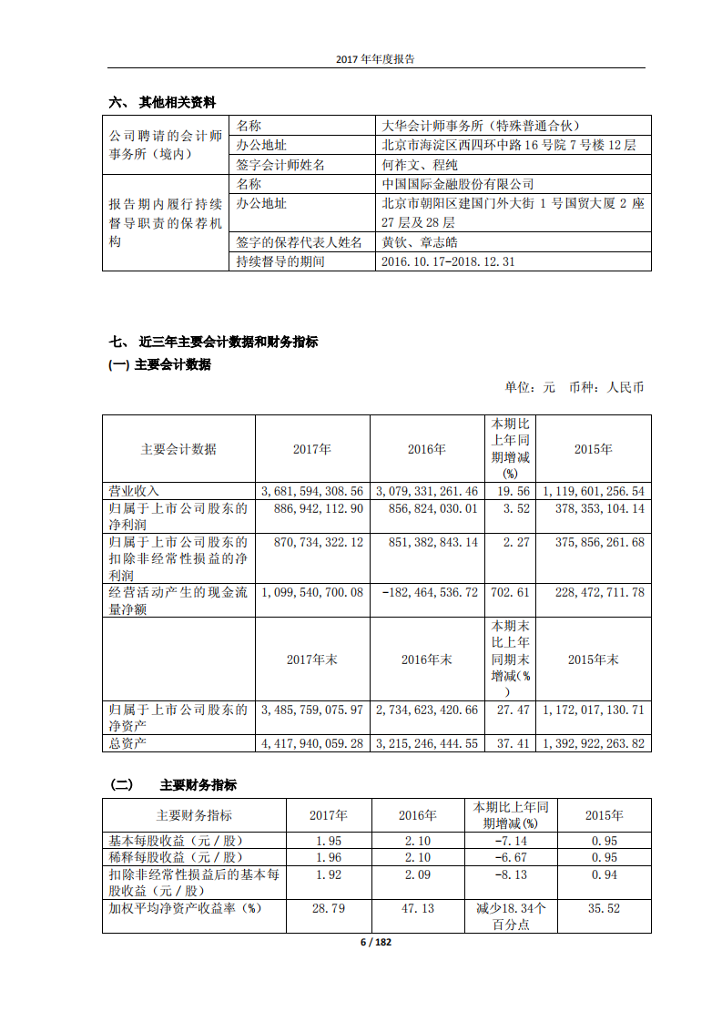 深圳市汇顶科技股份有限公司2017年年度报告.PDF 第6页