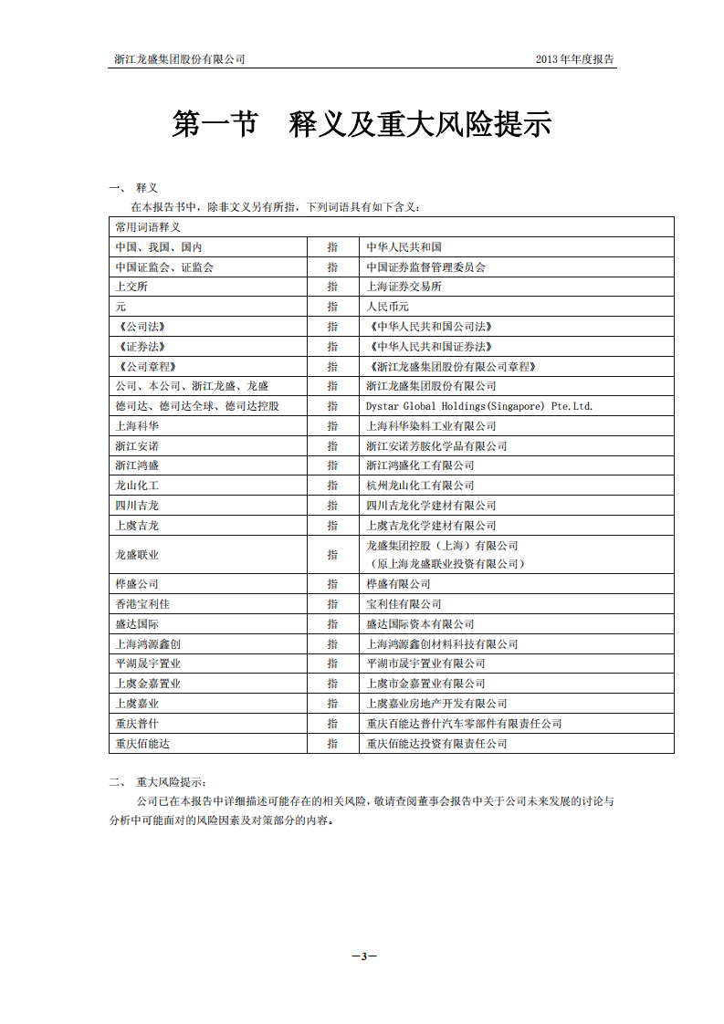 浙江龙盛集团股份有限公司2013年年度报告.PDF 第4页