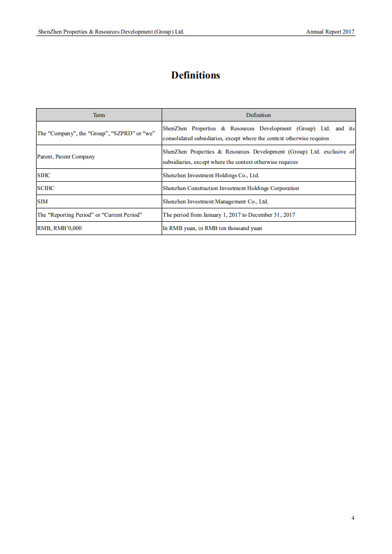 深圳市物业发展（集团）股份有限公司2017年年度报告（英文版）.PDF 第4页