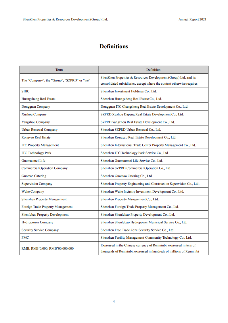 深圳市物业发展（集团）股份有限公司2021年年度报告（英文版）.PDF 第5页
