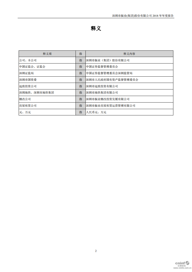 深圳市振业(集团)股份有限公司2018年年度报告.PDF 第3页