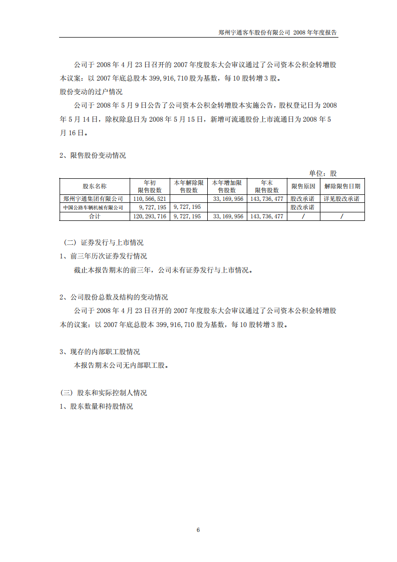 郑州宇通客车股份有限公司2008年年度报告.PDF 第6页