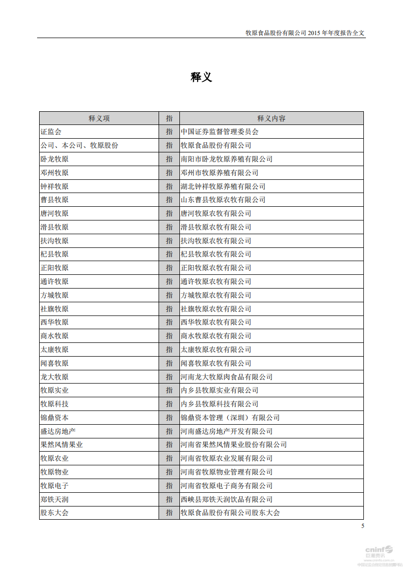 牧原食品股份有限公司2015年年度报告.PDF 第6页