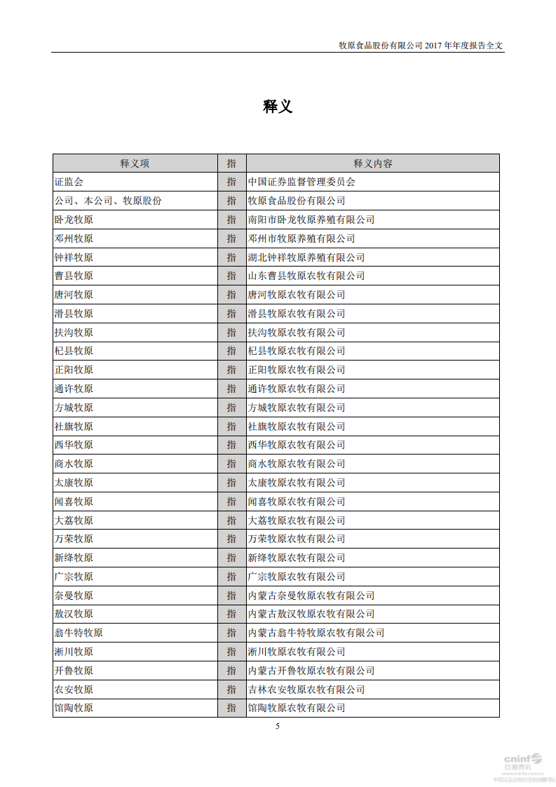 牧原食品股份有限公司2017年年度报告.PDF 第6页