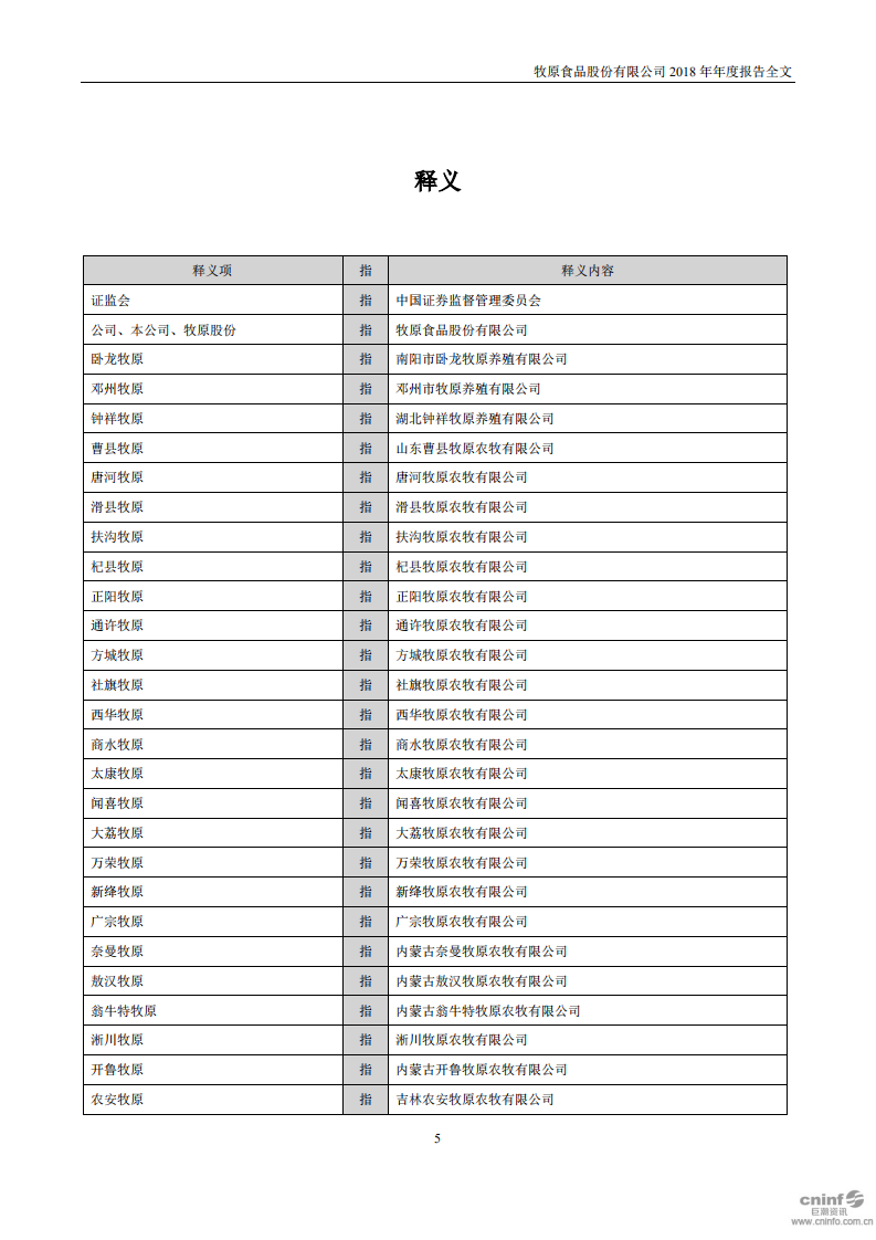 牧原食品股份有限公司2018年年度报告.PDF 第6页