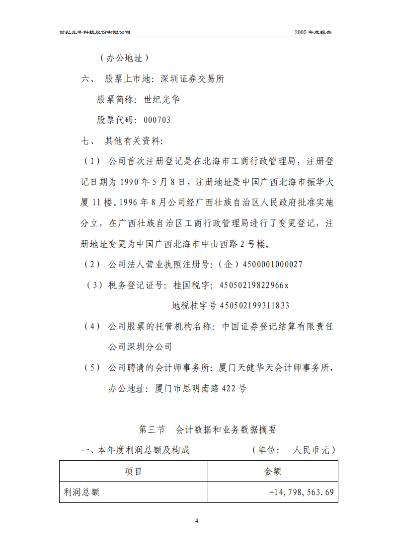 世纪光华科技股份有限公司2005年年度报告.PDF 第5页